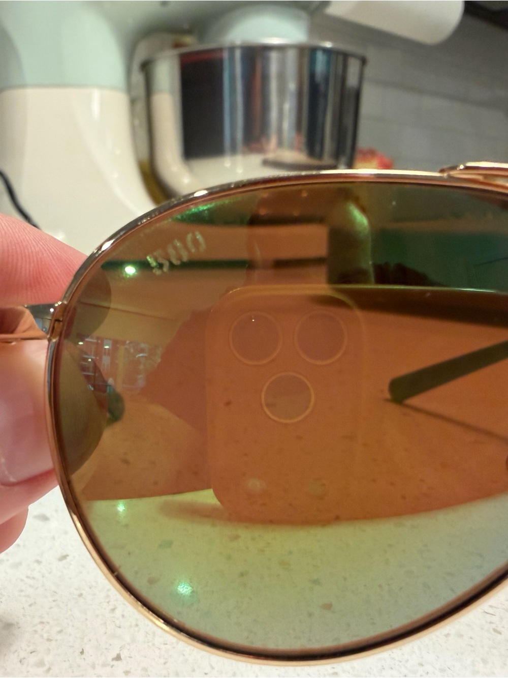 Costa Aviator Sunglasses with Green-Brown Gradient Lenses - Picture 2 of 9